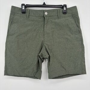 Bonobos Green Hybrid Shorts Stretch Flat Front Mens 33 X 8 Inch Golf
